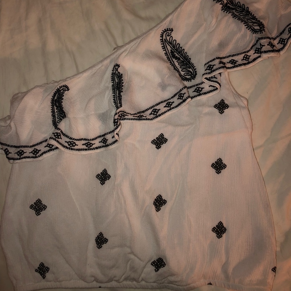 Free People One Shoulder Shirt